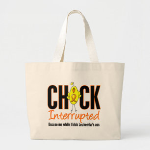 Bolsa Tote Grande Pintinho da leucemia interrompido
