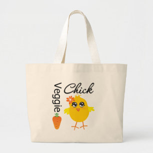 Bolsa Tote Grande Pintinho do vegetariano