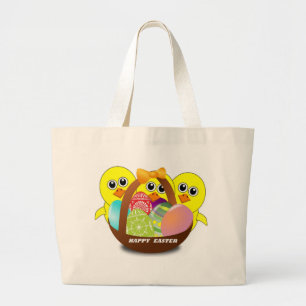 BOLSA TOTE GRANDE PINTINHOS "FELZ PASCOA"