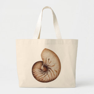 Bolsa Tote Grande Pintura a óleo de Nautilis