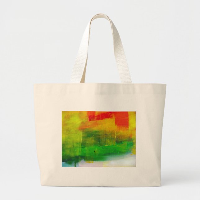 Bolsa Tote Grande pintura abstrato (Frente)