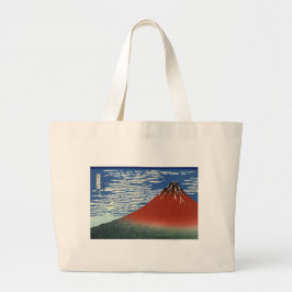 Bolsa Tote Grande Pintura do vulcão Monte Fuji Japão