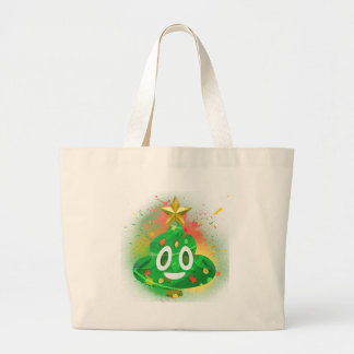 Bolsa Tote Grande Pintura pistola da árvore de Natal de Emoji