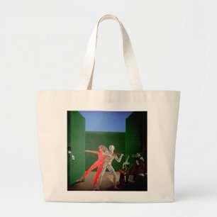 Bolsa Tote Grande Pinturas murais do hotel de Berkley - 2