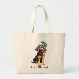 Bolsa Tote Grande Pirata do german shepherd