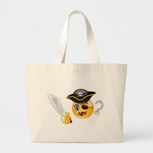 Bolsa Tote Grande pirata emoji