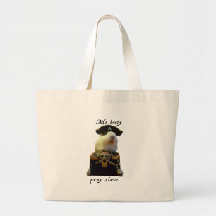 Bolsa Tote Grande Pirata engraçado da cobaia