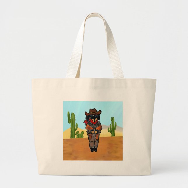 Bolsa Tote Grande Pistolero Doxie (Frente)
