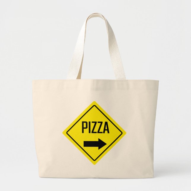 Bolsa Tote Grande Pizza Jumbo Tote Bag (Frente)