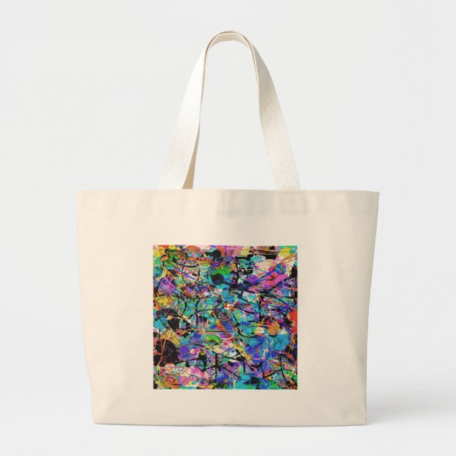 Bolsa Tote Grande Placas de tinta (Frente)