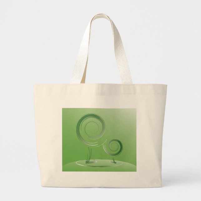 Bolsa Tote Grande planeta verde (Frente)