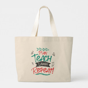 Bolsa Tote Grande Plano Teach Ria Repetir Presente de Professores Bo