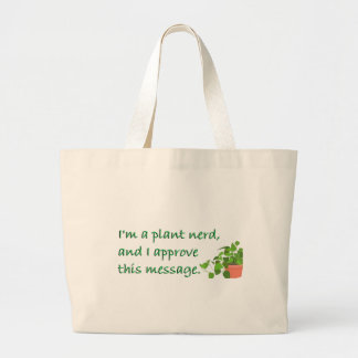 Bolsa Tote Grande PLANT NERDS.... carry my stuff!