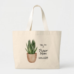 Bolsa Tote Grande Planta Mãe Superpotência Grande Saco de Tote