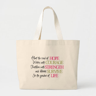 Bolsa Tote Grande Plante a semente da ESPERANÇA