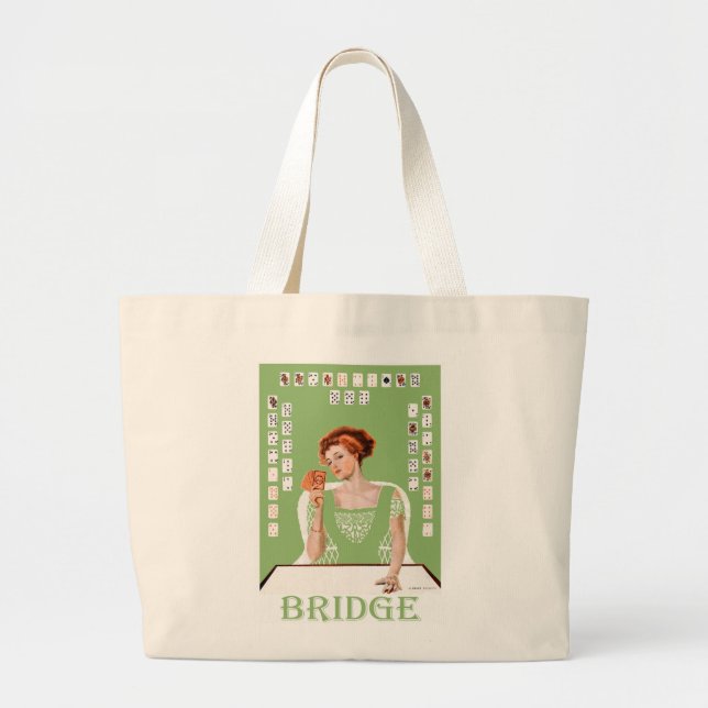 Bolsa Tote Grande Playing Bridge (Frente)