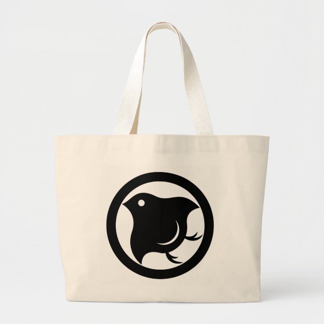 Bolsa Tote Grande Plover em círculo (Frente)