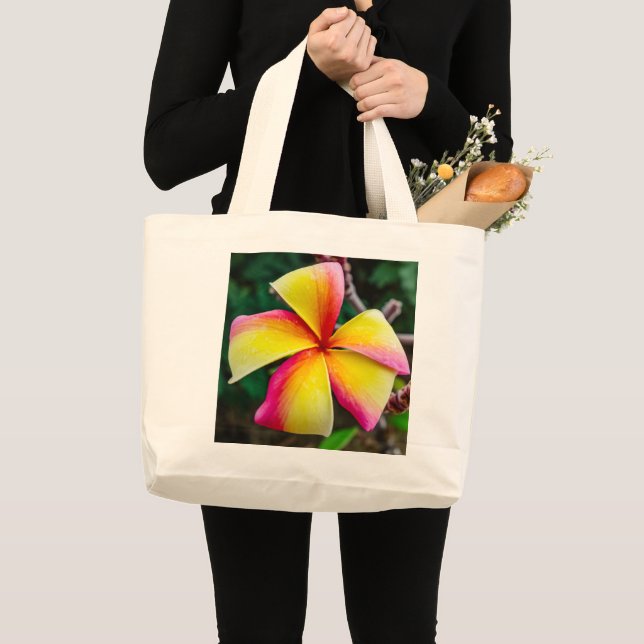 Bolsa Tote Grande Plumeria rubra (Frente (produto))