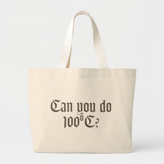 Bolsa Tote Grande Pode fazer sacola de 100ºC 3 (Frente)