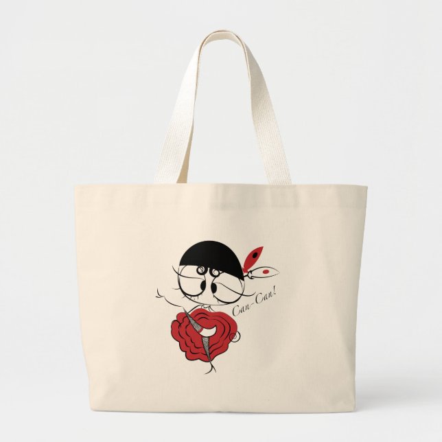 Bolsa Tote Grande Poder-Pode a menina do dançarino (Frente)