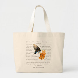 Bolsa Tote Grande “Poesia Pintada Suavemente”–Bolsa Tote por H.G. Al