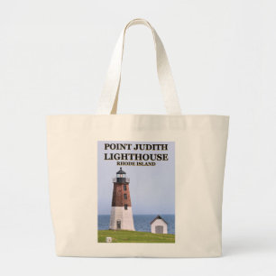 Bolsa Tote Grande Point Judith Lighthouse, Rhode Island Tote Bag