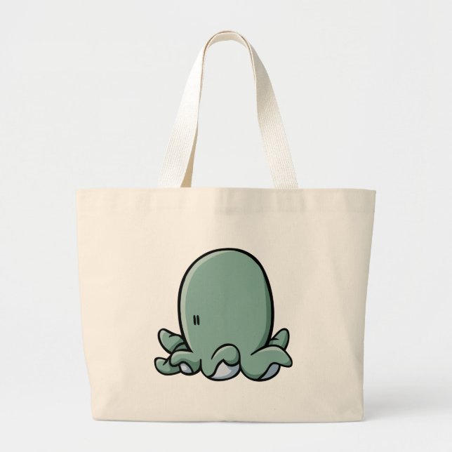 Bolsa Tote Grande Polvo dos desenhos animados (Frente)