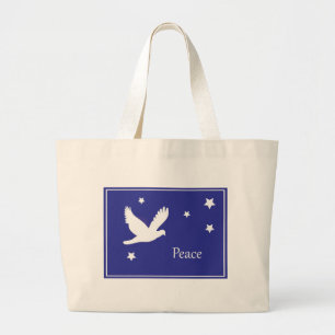 Bolsa Tote Grande pomba da paz