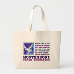 Bolsa Tote Grande Pomba de Montessori