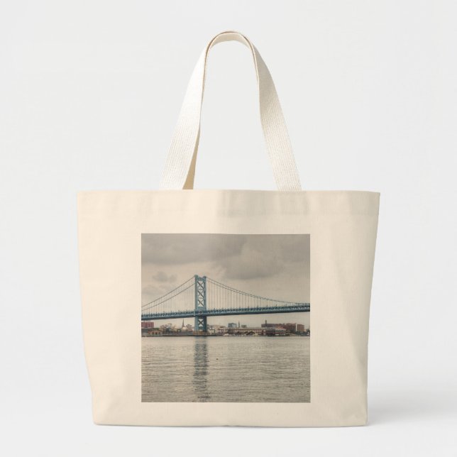Bolsa Tote Grande Ponte de Ben Franklin (Frente)