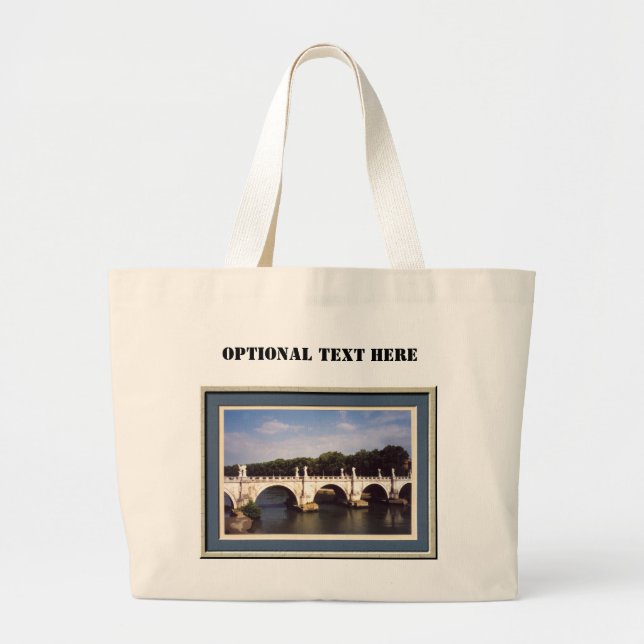 Bolsa Tote Grande Ponte Roma Sant'Angelo (Frente)