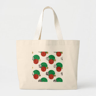 Bolsa Tote Grande pontos de natal sequenciais