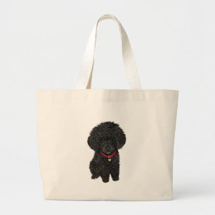Bolsa Tote Grande Poodle Miniatura ou Brinquedo - Preto 1