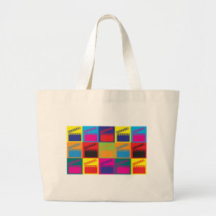 Bolsa Tote Grande Pop art dos filmes