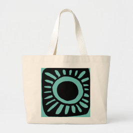 Bolsa Tote Grande Pop design em verde azul