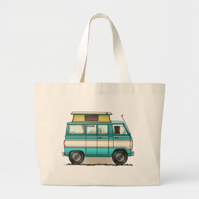 Bolsa Tote Grande Pop Parte superior Van Campista (Frente)