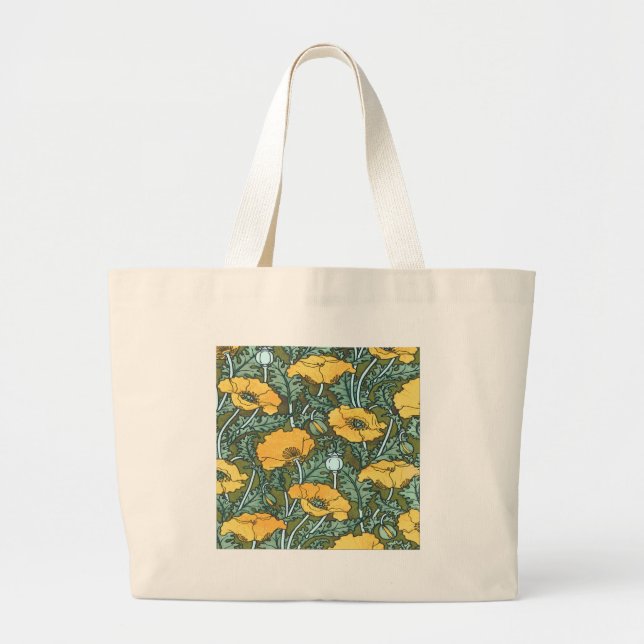 Bolsa Tote Grande Poppy Amarelo (Frente)