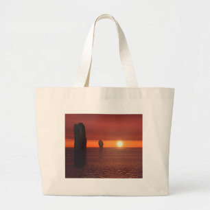 Bolsa Tote Grande pôr do sol