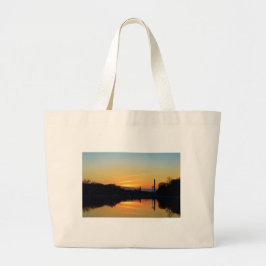 Bolsa Tote Grande Pôr do sol do Capitol Hill.