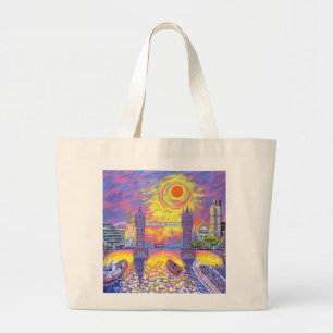 Bolsa Tote Grande Por do sol: Piscina de Londres 2013