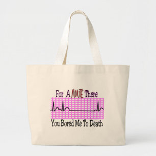 Bolsa Tote Grande Por um minuto FURADO lá ME À MORTE