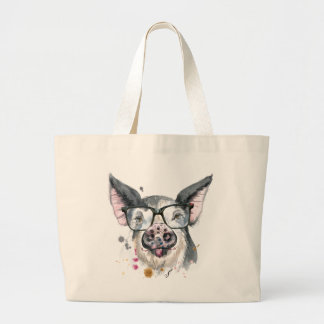 Bolsa Tote Grande Porco de tendências