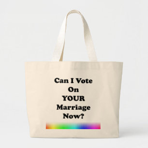 Bolsa Tote Grande Posso Votar Seu Casamento Agora?