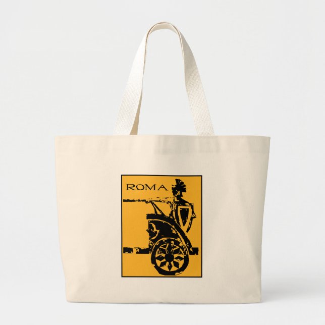 Bolsa Tote Grande Poster de Roma (Frente)