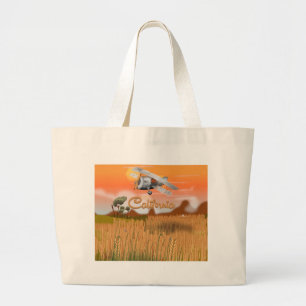 Bolsa Tote Grande Poster de viagens da Califórnia