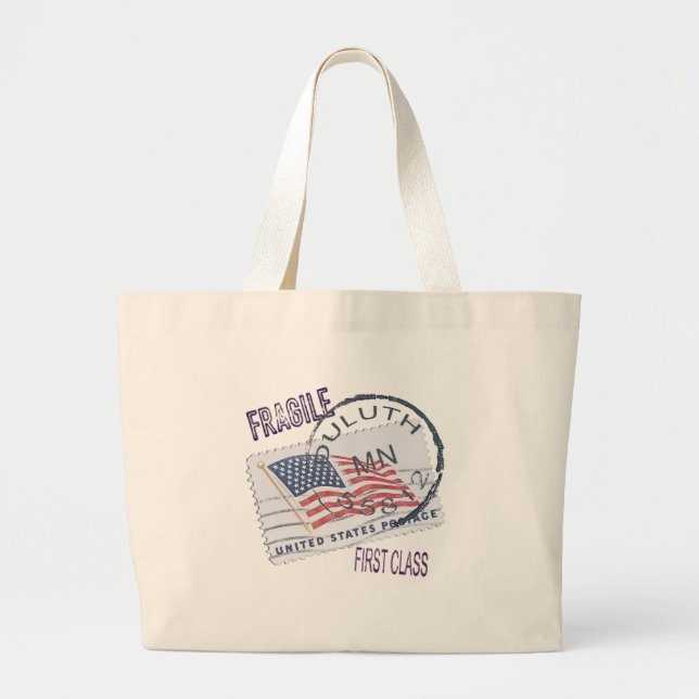 Bolsa Tote Grande Postmark Duluth 55812 (Frente)