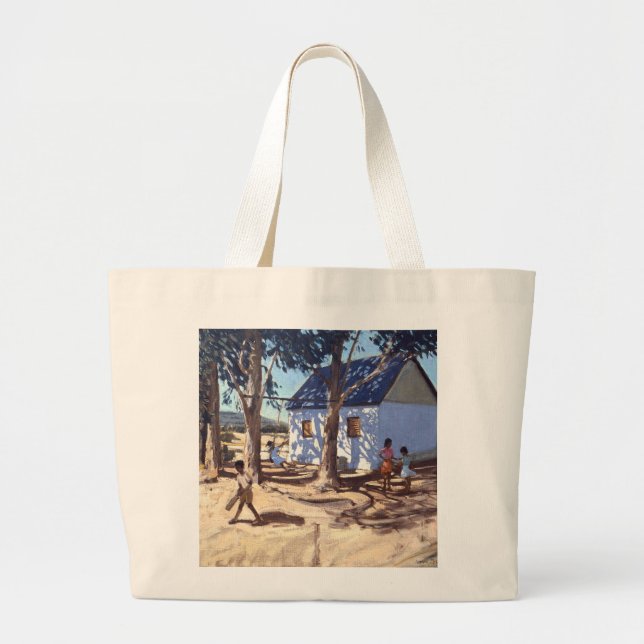 Bolsa Tote Grande Pouco Karoo branco África do Sul da casa (Frente)
