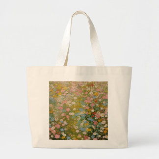 Bolsa Tote Grande Prado Colorido de Flores Silvestres 2