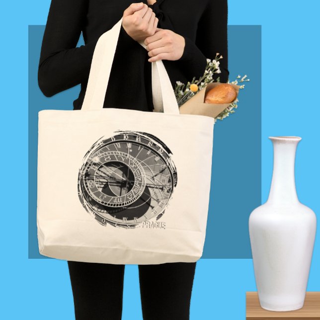 Bolsa Tote Grande Praga, Relógio Astronômico, Compras (Criador carregado)