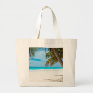 Bolsa Tote Grande Praia do Paraíso Tropical